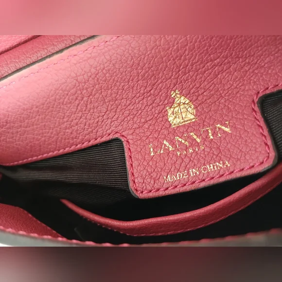 Lanvin mauve pink essential Smooth Calfskin Top Handle Shoulder Bag - Picture 10 of 10